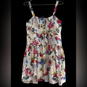 TAYLOR | Floral Drop-waist Mini Dress